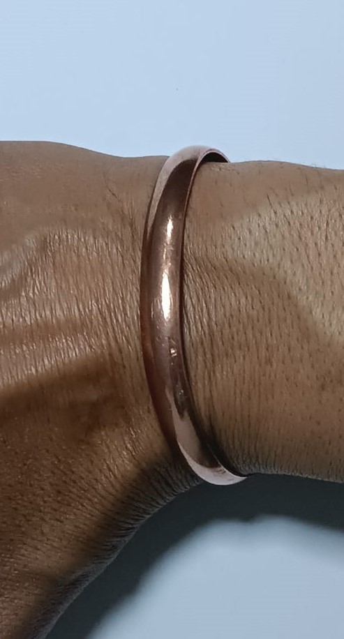 Image de Bracelet en cuivre massif pour soulager les douleurs d'arthrose et rhumatismales. 1 Pc - Unbranded