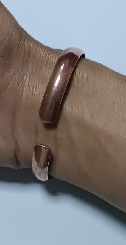 Image de Bracelet en cuivre massif pour soulager les douleurs d'arthrose et rhumatismales. 1 Pc - Unbranded