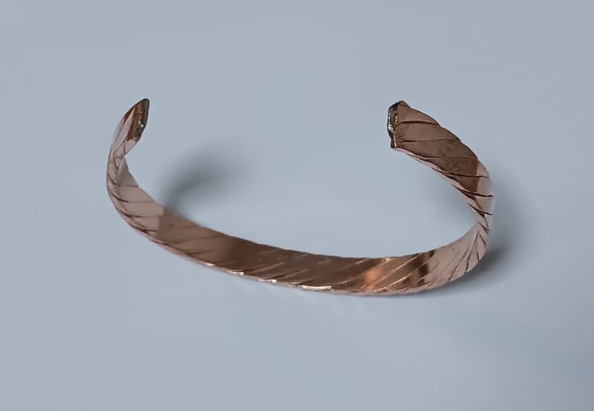 Image de Bracelet en cuivre massif pour soulager les douleurs d'arthrose et rhumatismales. 1 Pc - Unbranded