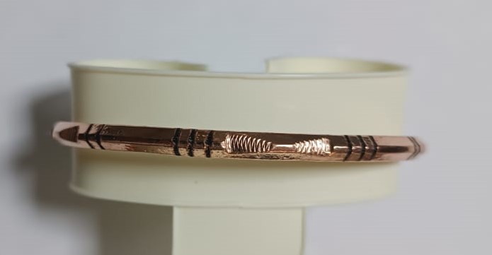 Image de Bracelet en cuivre massif pour soulager les douleurs d'arthrose et rhumatismales. 1 Pc - Unbranded