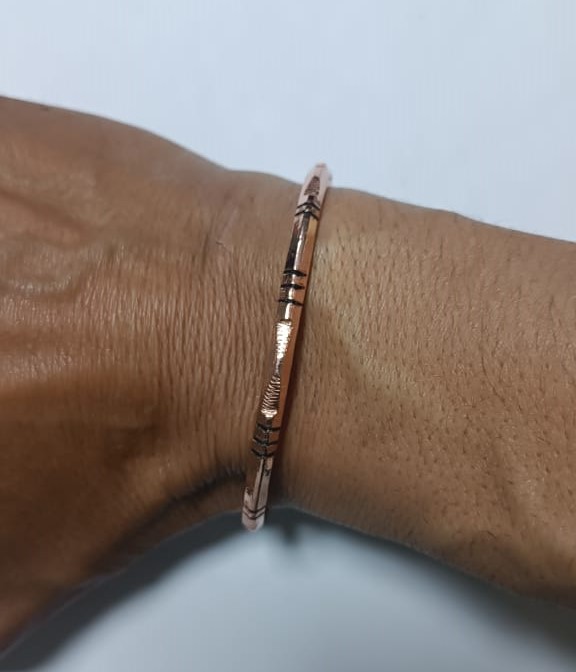 Image de Bracelet en cuivre massif pour soulager les douleurs d'arthrose et rhumatismales. 1 Pc - Unbranded
