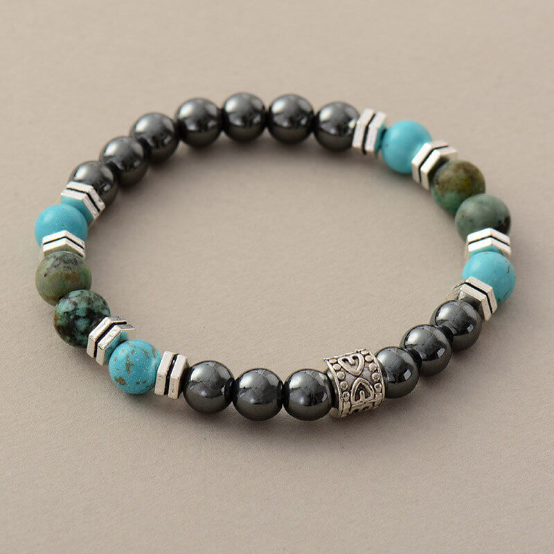 Image de Bracelet en Turquoise et Hématite - Unbranded