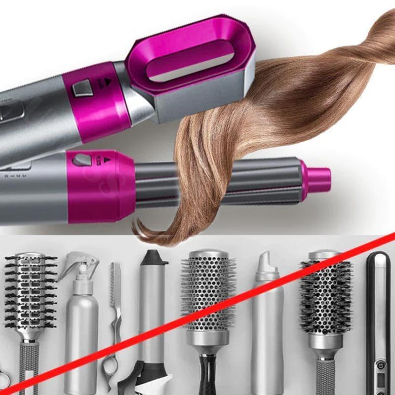 Brosse et Airwrap Électrique 5 en 1 : Séchage, Boucles et Lissage