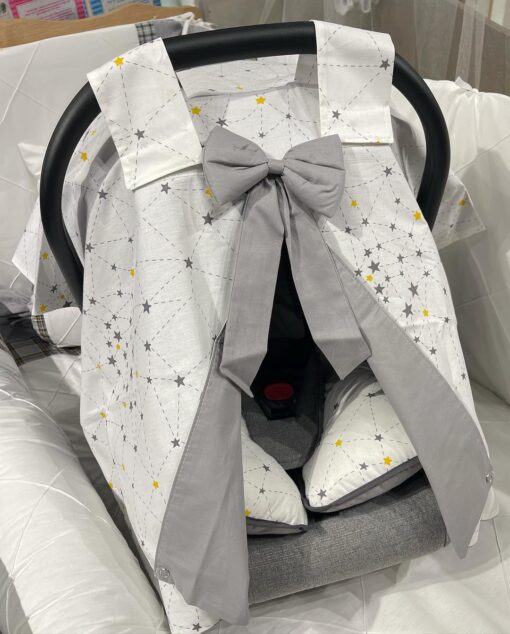 Image de cache et protége bébé en siège auto coton biologique -bebekevi - Unbranded