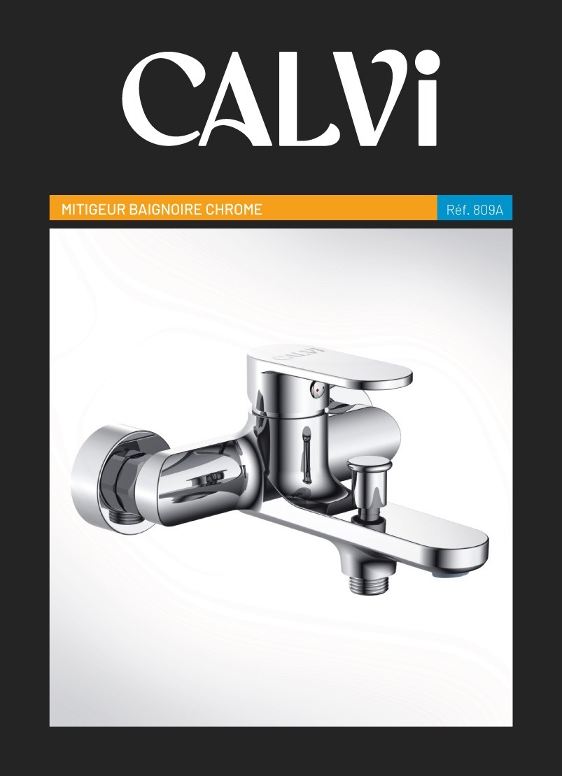 Image de Calvi Mitigeur Baignoire Chromé - Unbranded