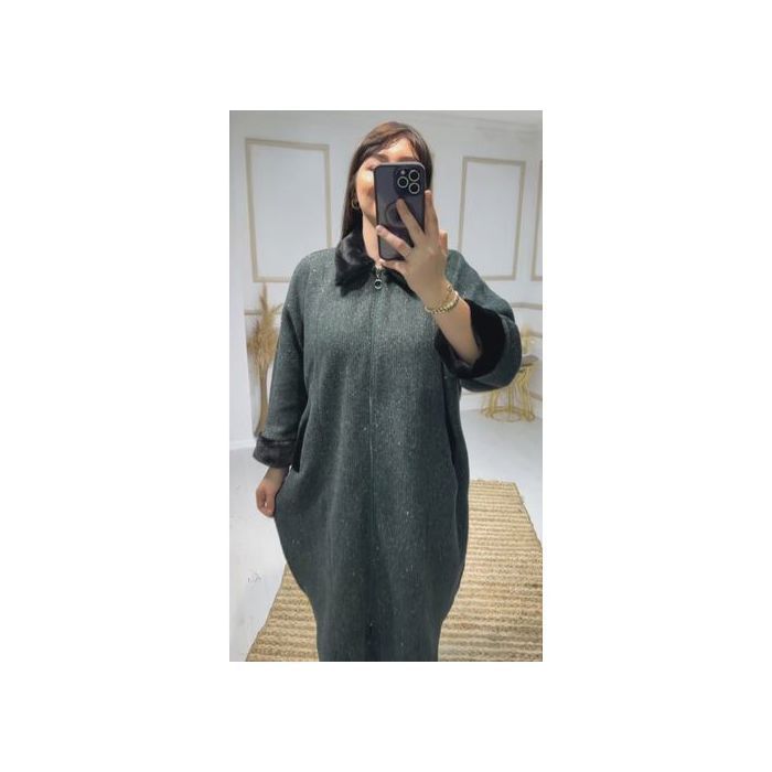 Image de CAP Ref 31 d'hiver élégant pour femme, importe de Turquie - vert