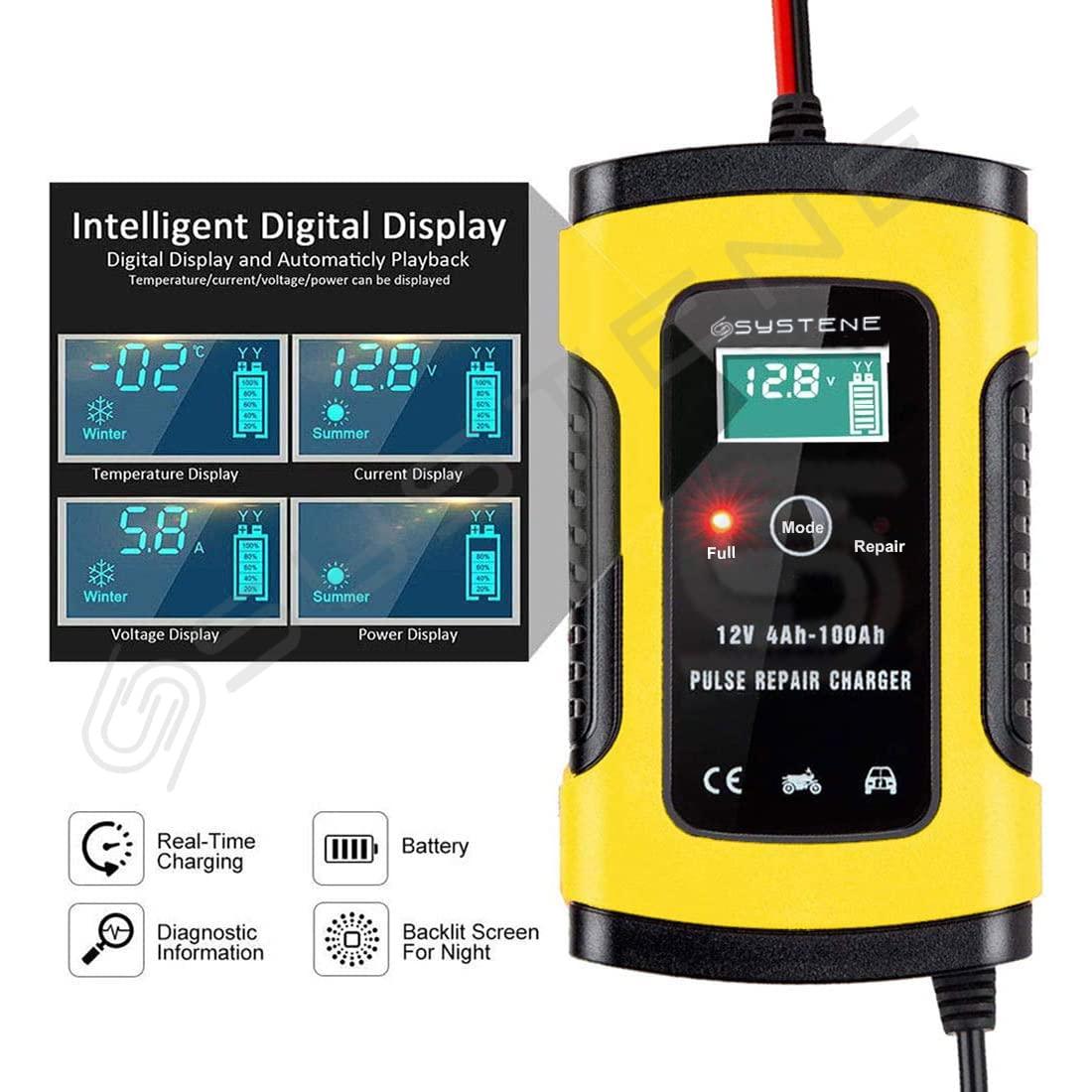 Image de Chargeur de Batterie Polyvalent 4-100 Ah pour Voiture et Moto - Unbranded