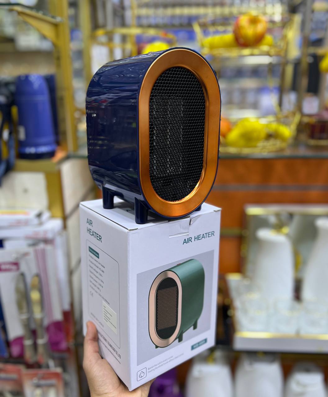 Image de Chauffage mini électrique manuel d'instruction/fil de connexion prise 220V portatif bleu - Unbranded