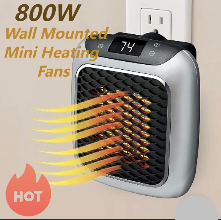 Chauffage mini Radiateur Électrique Mural Ultrasilencieux 800W - Chauffage Domestique PTC