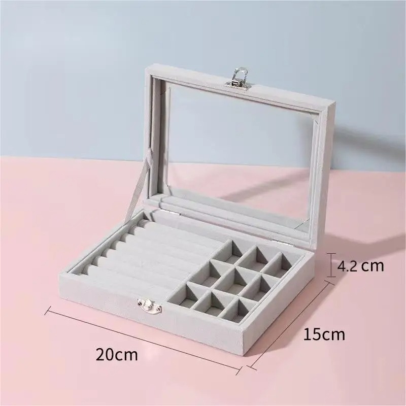 Image de Coffre à Bijoux Transparent – Organisateur Pratique pour Montres, Colliers, Bagues et Accessoires - Unbranded