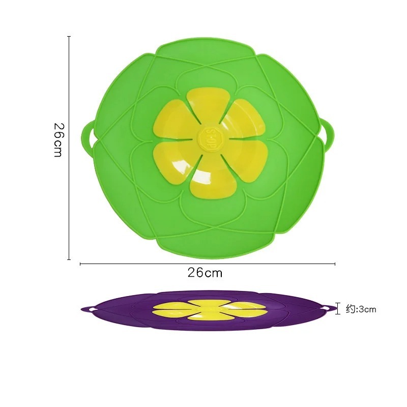 Image de Couvercle Anti-Débordement en Silicone – Prévention des Renversements en Cuisine - Unbranded