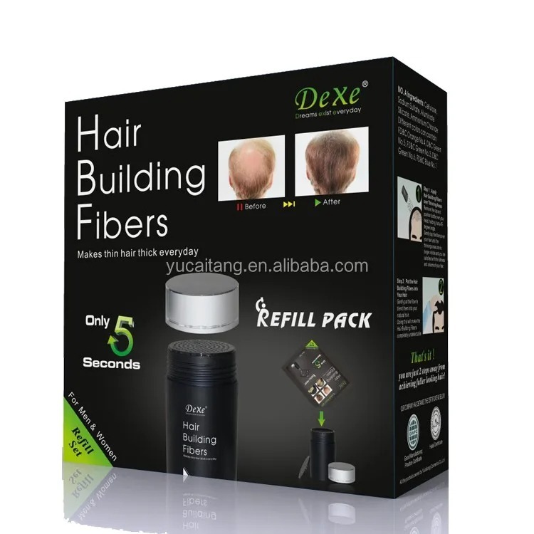 Image de Dexe Hair Building Fibers - Fibres de Construction de Cheveux 22g - Solution Instantanée pour des Cheveux Plus Denses - Unbranded