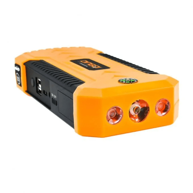 Image de DINGQI Démarreur d'urgence de saut de voiture, batterie d'alimentation, avec double sortie USB, torche LED, SOS - Unbranded