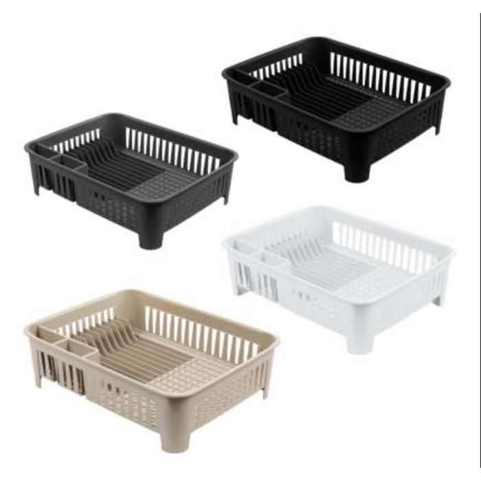 Image de Égouttoir à vaisselle rectangulaire avec porte-couverts, égouttoir à vaisselle égouttoir pour cuisine - Unbranded