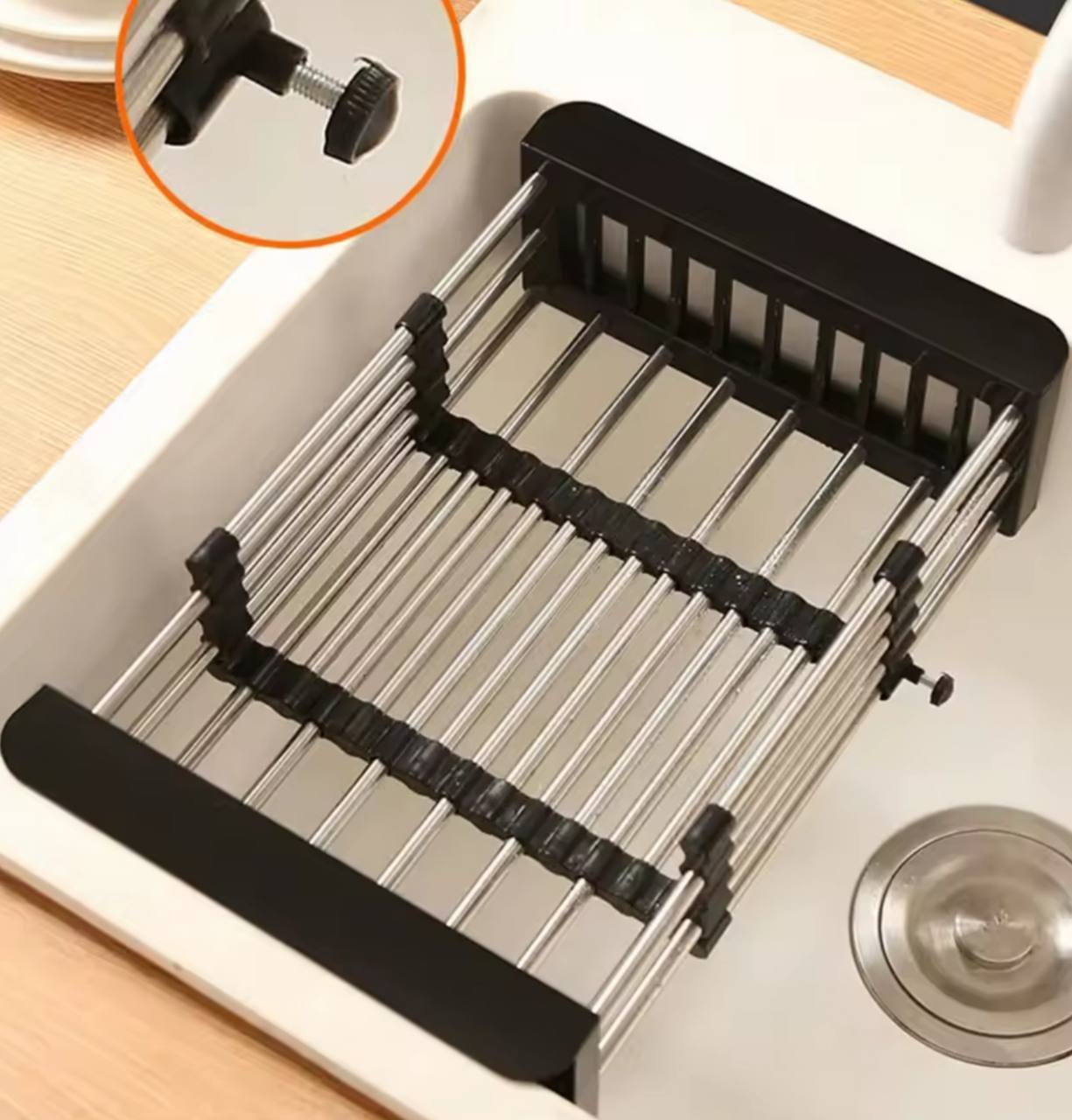 Image de Égouttoir de vaisselle pour Évier de cuisine extensible, égouttoir de fruits - Unbranded