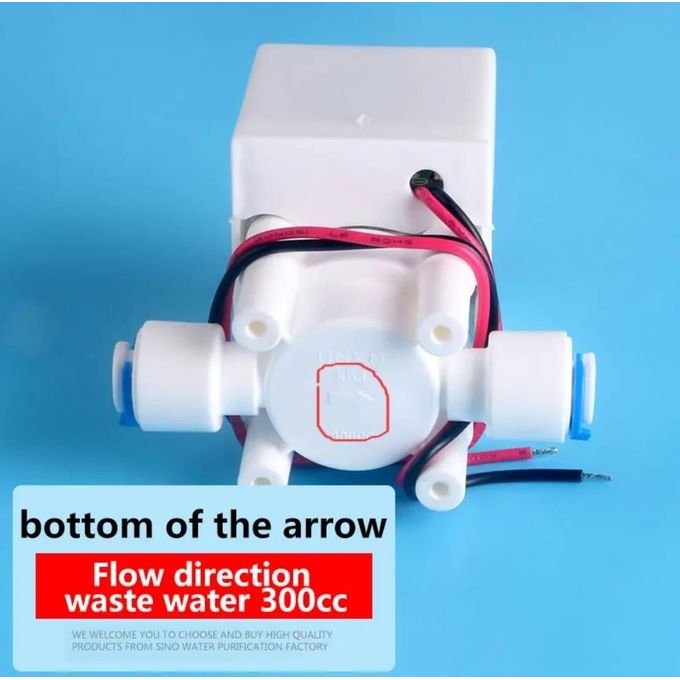 Image de Électrovanne de purificateur d'eau CNKB DC24V RO à connexion rapide avec limite de débit de 300 cc et électrovanne de rinçage automatique de 18 secondes - Unbranded