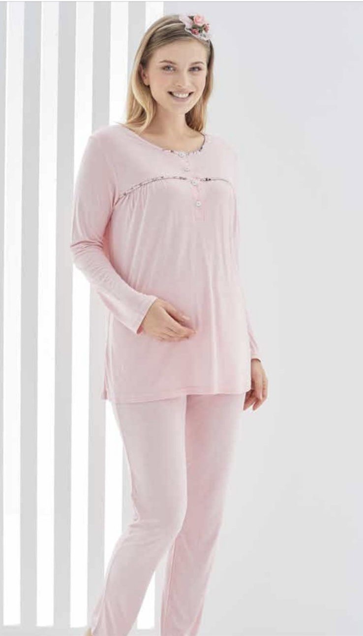 Image de Ensemble 2 pièces pyjama grossesse et allaitement - Unbranded