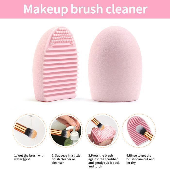 Image de Ensemble de 18 Pinceaux de maquillage - Rose - Unbranded