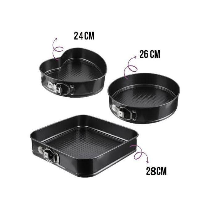 Image de Ensemble de 3 Moules à Gâteau - Unbranded