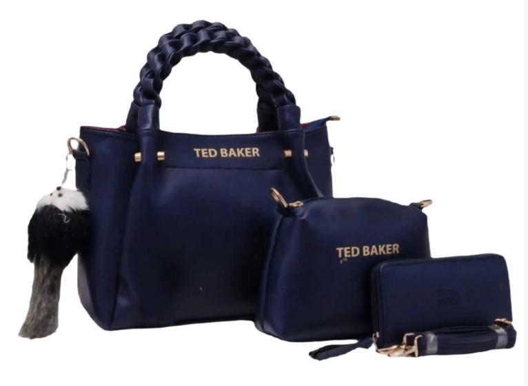 Image de Ensemble de Sacs à Main en Cuir PU pour Femme - 3 Pièces Élégantes, Polyvalentes - Unbranded