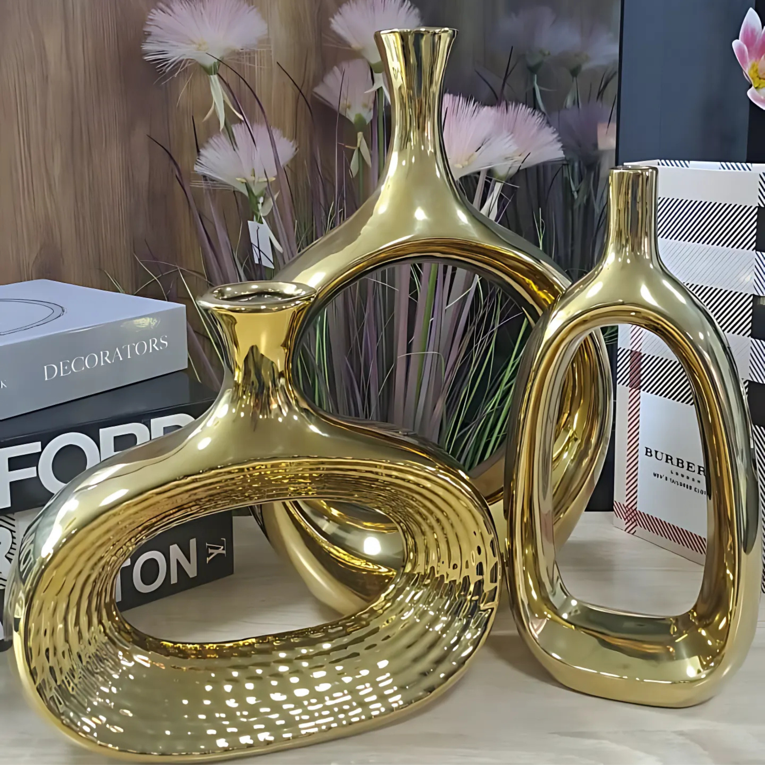 Image de Ensemble de Vases en Céramique (Lot de 3) - Unbranded