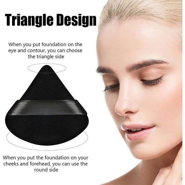 Image de Éponge à maquillage - Non spécifié - 5pcs - Douce et confortable - Lavable - Utilisation humide et sèche - Unbranded