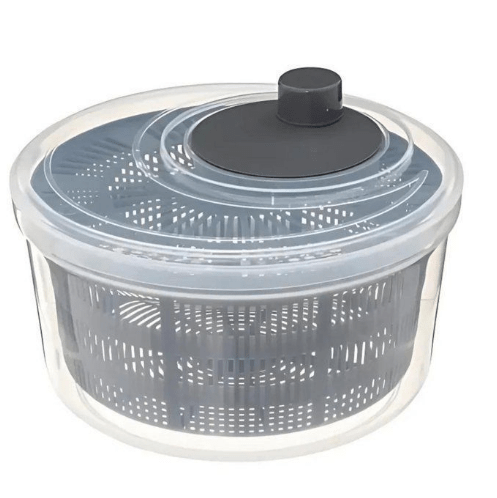 Image de Essoreuse à Salade en Plastique couleurs aleatoires, 24,5 cm x 13cm, Capacité de 4,4 Litres avec Mécanisme de Rotation Facile - Unbranded