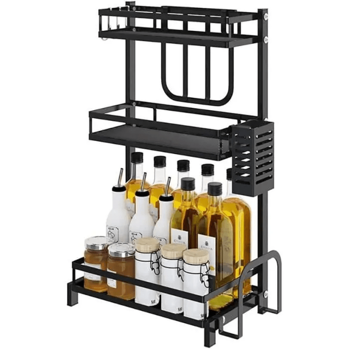 Image de Étagère à Epice-3 Niveaux pour Cuisine métal inoxidable - Unbranded