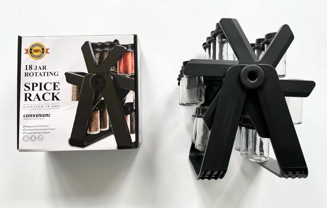 Image de Étagère à Épices Rotative 360° L’Organisateur de Cuisine Ultime 18 pots - Unbranded