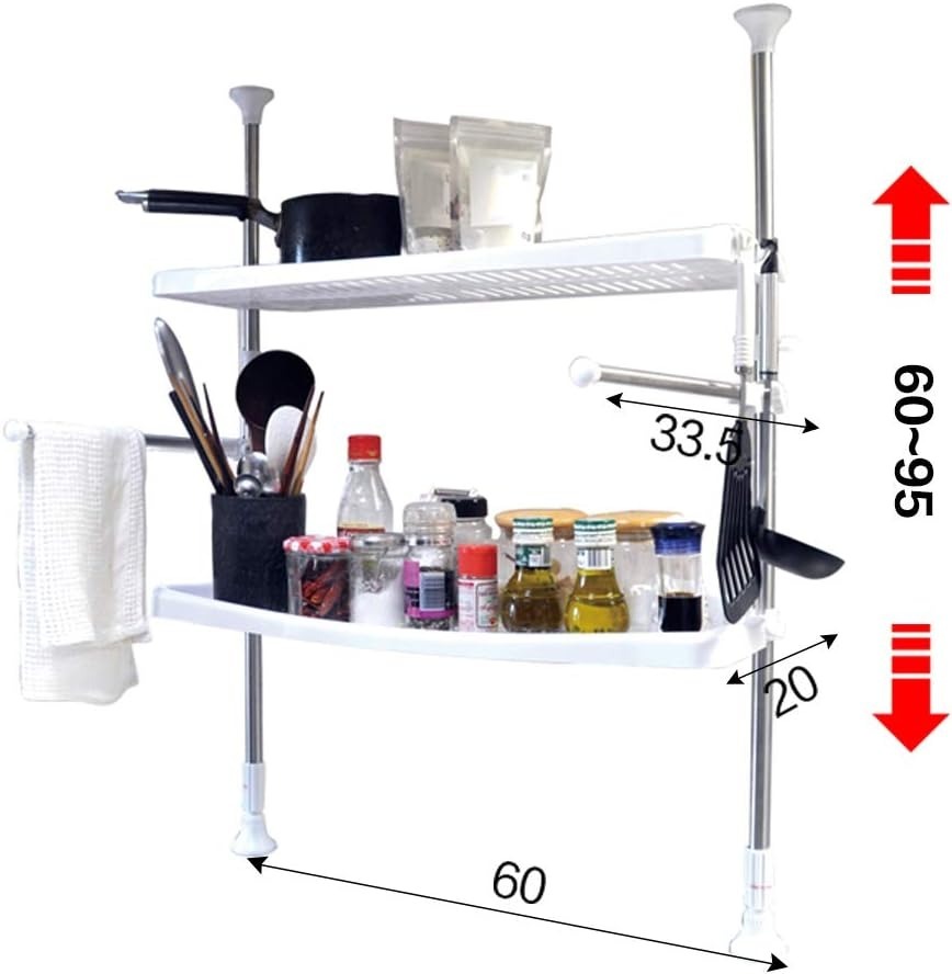 Image de Étagère de Comptoir pour Épices – Organisateur de Cuisine en Acier Inox - Unbranded