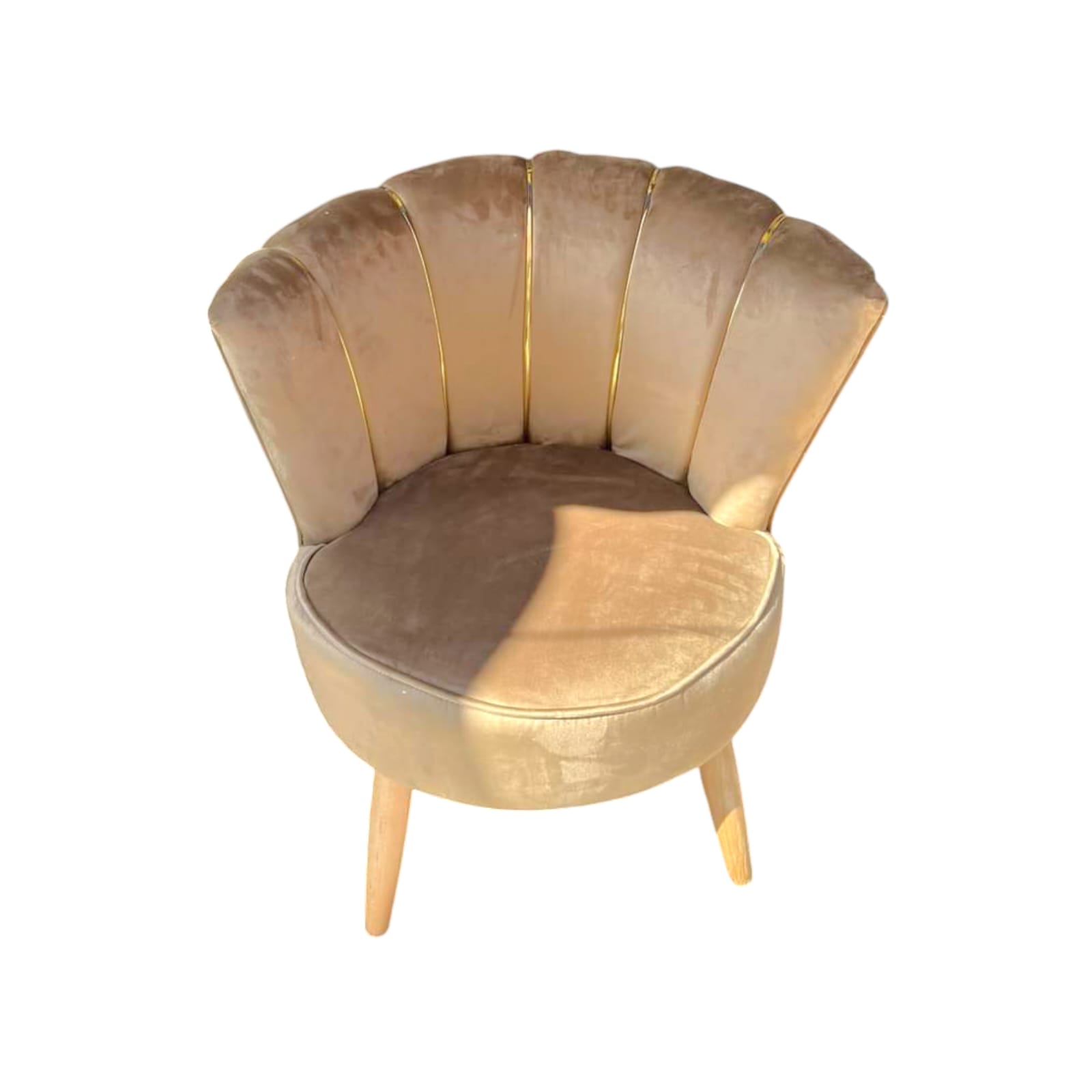 Fauteuil coquillage Rouge - Beige : une icône du design