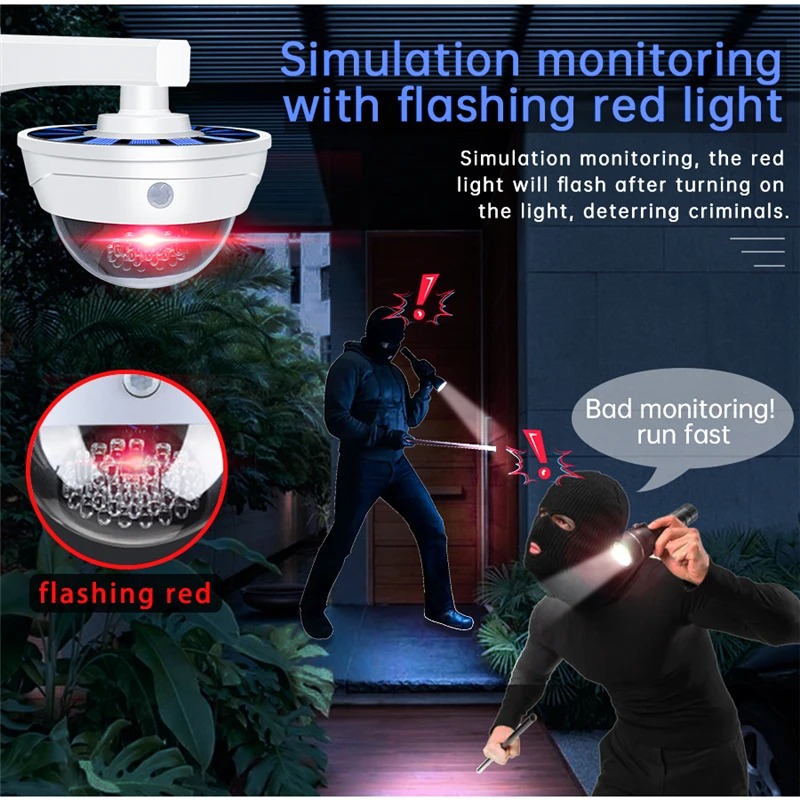 Image de Faux caméra, Lampe solaire en forme de caméra pour sécuriser votre maison - Unbranded