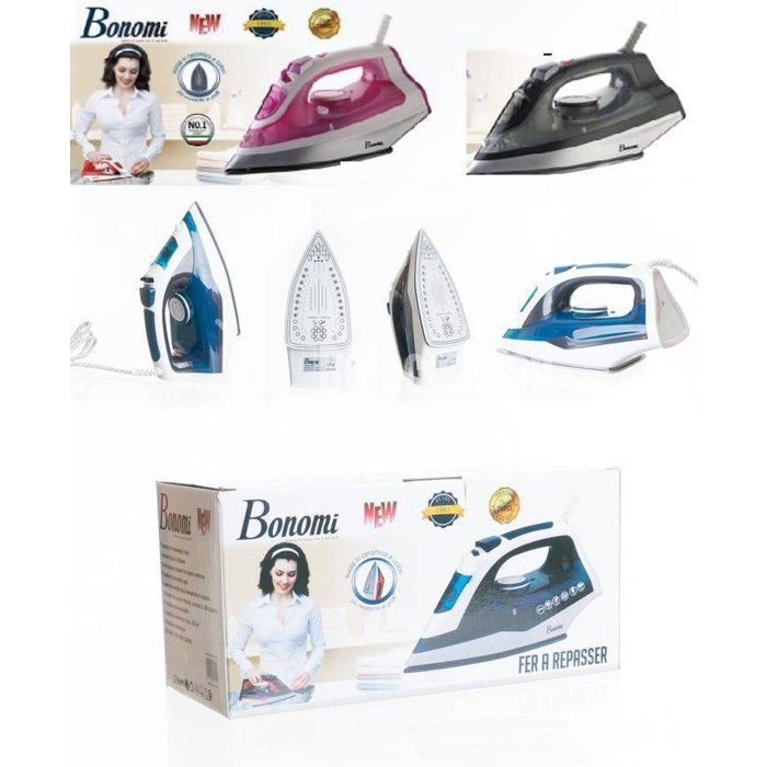 Image de Fer a repasser/ Fer à vapeur 320ML / 2200W couleurs aléatoires [noir et rose] - Unbranded