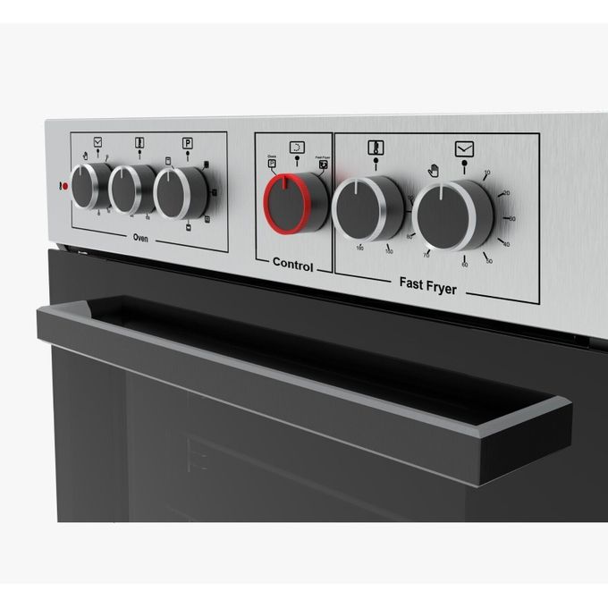 Image de Four a airfrayer encastrable électrique en inox - Friteuse rapide turbo ventilée - Unbranded