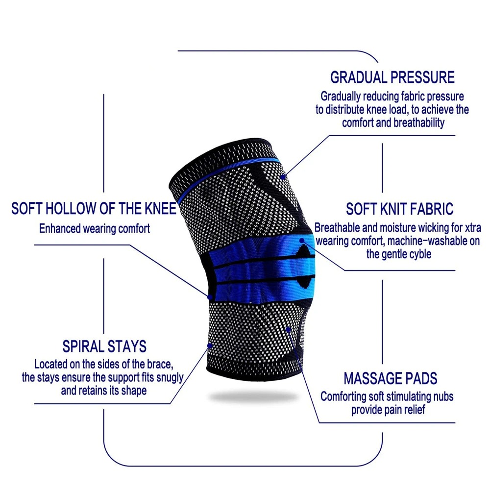 Image de Genouillère de compression – Support sportif respirant et confortable - Unbranded