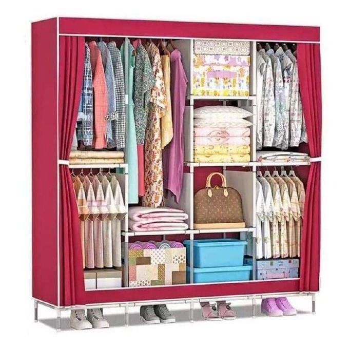Image de Grande Armoire en Tissu – Rangement Spacieux et Pratique - Unbranded