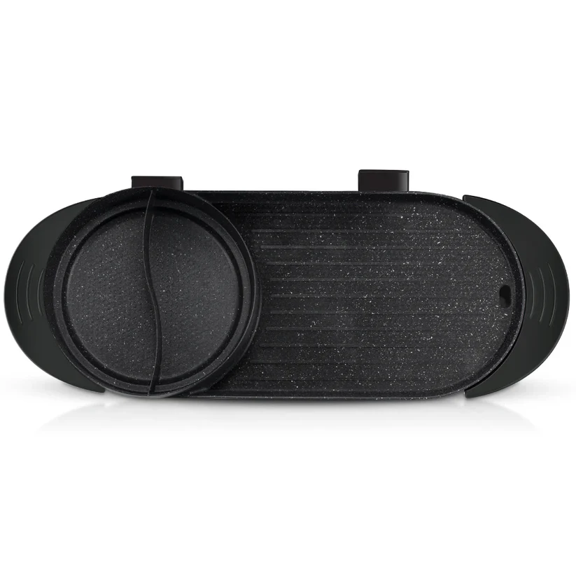 Image de Grillé Électrique 2 en 1 avec Pot pour Barbecue, 1800W - Unbranded