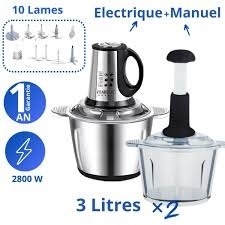 Image de Hachoir électrique multifonction مفرمة كهربائية متعددة الوظائف - Unbranded