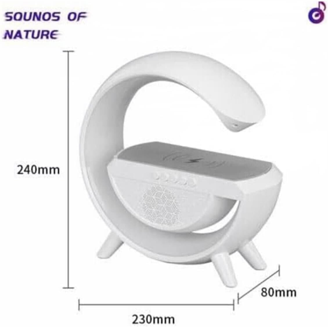 Image de Haut-Parleur Avec Lumières,Bluetooth et Charge sans Fil,Réveil Numérique - Unbranded