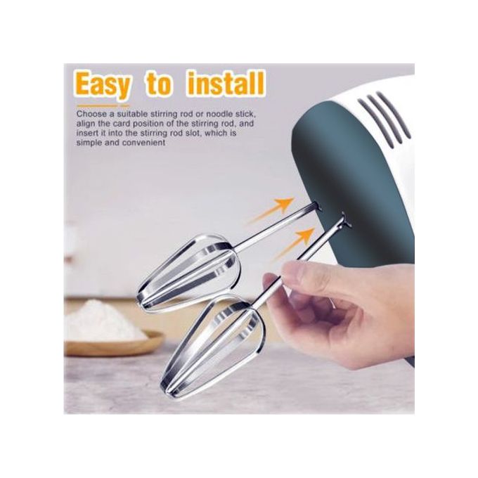 Image de Homy Batteur Mixeur Mélangeur Stéréo 7 Vitesses - Moteur Cuivre Puissant, Fouets & Crochets à Pâte - Unbranded