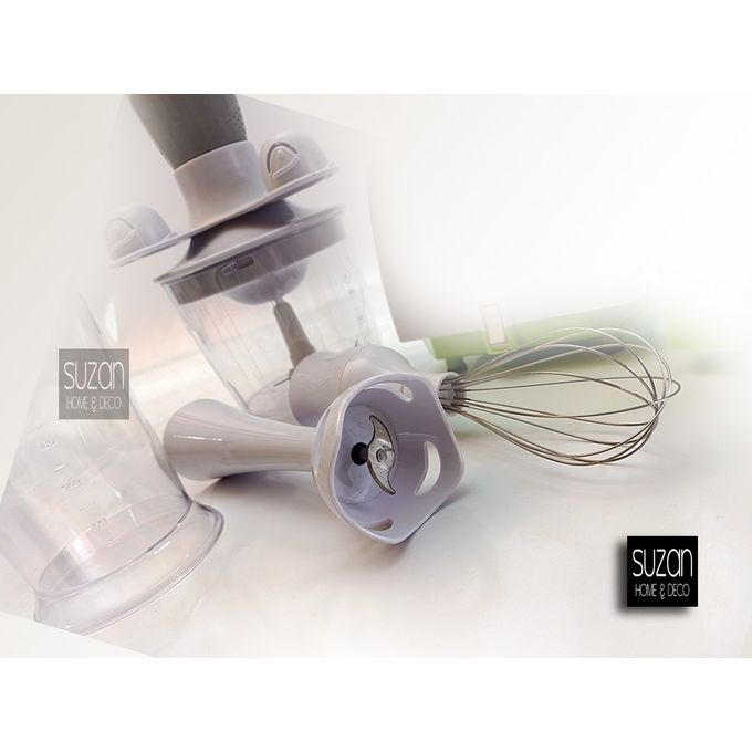 Image de Homy MAXI Robot Mixeur Plongeant 4 en 1 INOX - 2 Vitesses, 700ml + 500ml - Unbranded