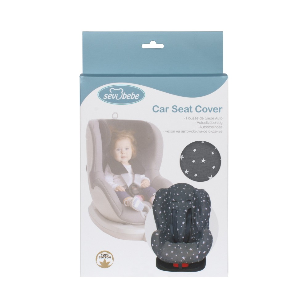 Image de Housse De Siège De Voiture Gris étoilé- Sevi - Unbranded