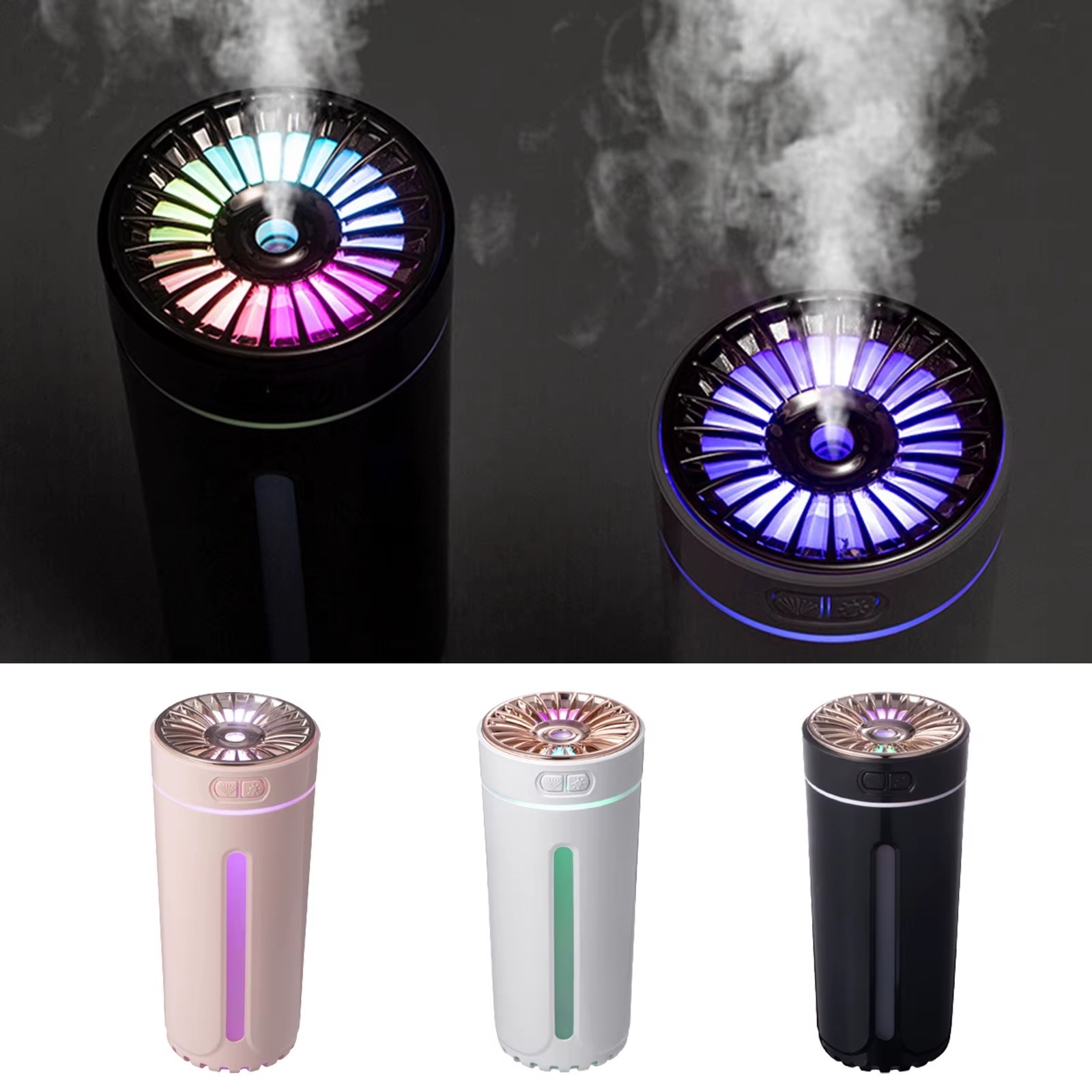 Image de Humidificateur d'air portable Lumière ambiante colorée USB, Diffuseur de parfum - Unbranded