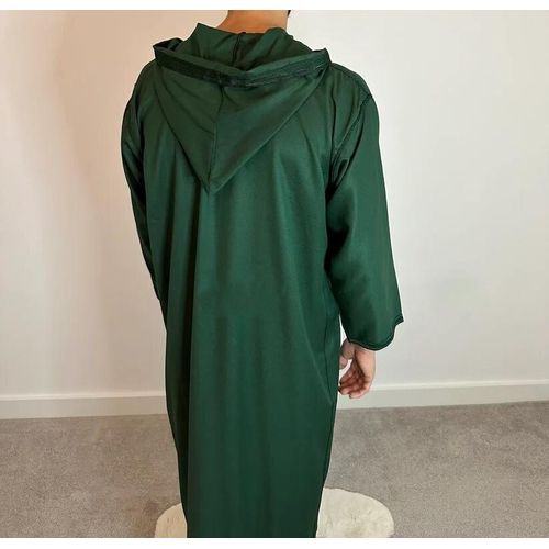 Image de Jabador Maroc Djellaba Mlifa EXTRA Homme haute couture - Vert Royale - Unbranded
