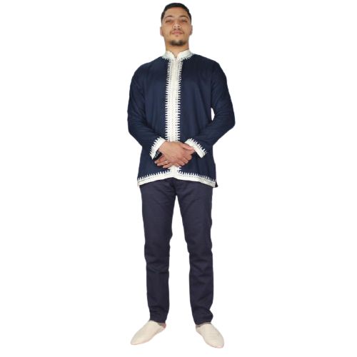 Image de Jabador Maroc Tunique sahara -bleu marine - Unbranded