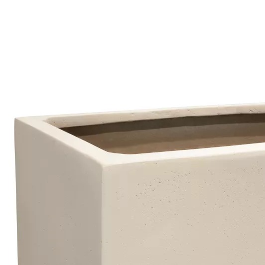 Image de Jardinière Polystone Divide Crème – Élégance & Durabilité - Unbranded