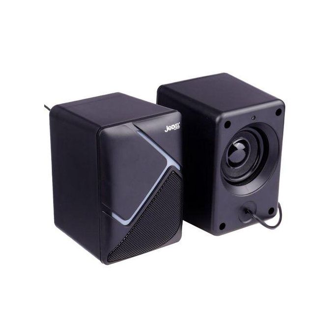 Image de Jedel Haut Parleur Gamer RGB 6W , Baffes Haut-Parleurs Gaming USB Pour PC Portable Ordinateur