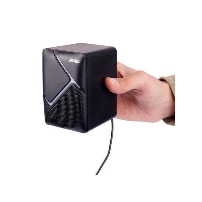 Image de Jedel Haut Parleur Gamer RGB 6W , Baffes Haut-Parleurs Gaming USB Pour PC Portable Ordinateur