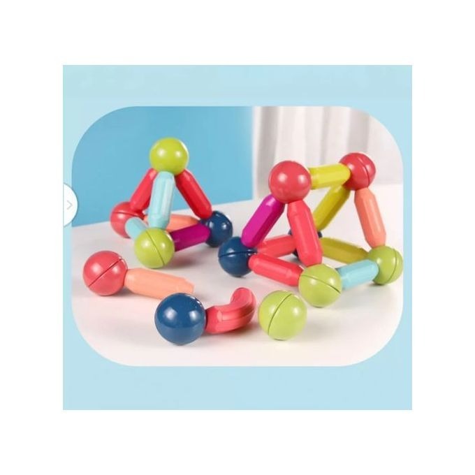 Image de Jeu de Construction Stick-O – Jeu Magnétique pour Développer la Créativité et les Compétences Motrices des Enfants - Unbranded