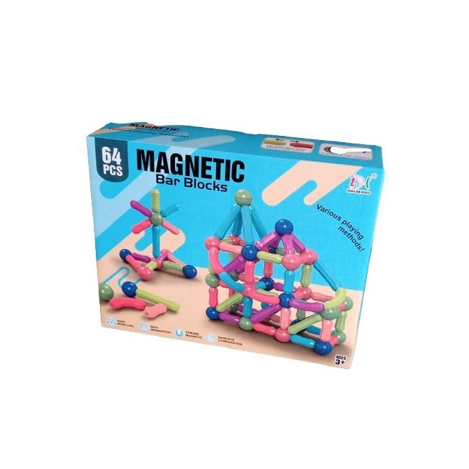 Image de Jeu de Construction Stick-O – Jeu Magnétique pour Développer la Créativité et les Compétences Motrices des Enfants - Unbranded